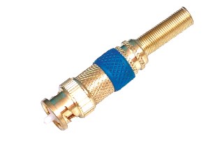 04. BNC Male Connector Metal Gold
